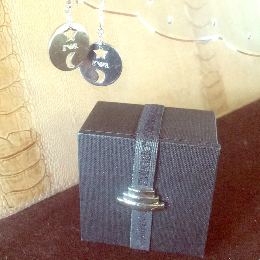Emporio Armani Sterling Silver Earrings - Picture 2 of 7